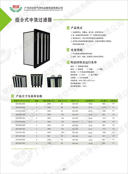 組合式中效V型過(guò)濾器/大風(fēng)量/W型/V型過(guò)濾器優(yōu)點(diǎn) 組合式中效V型過(guò)濾器/大風(fēng)量/W型/V型過(guò)濾器優(yōu)點(diǎn)