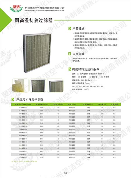 GT耐高溫粗效過濾器應(yīng)用與耐高溫初效過濾器設(shè)計特點 GT耐高溫粗效過濾器應(yīng)用與耐高溫初效過濾器設(shè)計特點